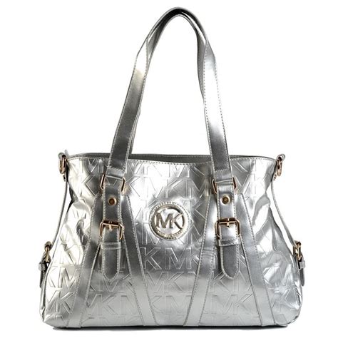 handy tasche michael kors schwarz sale|Michael Kors silver satchel handbag.